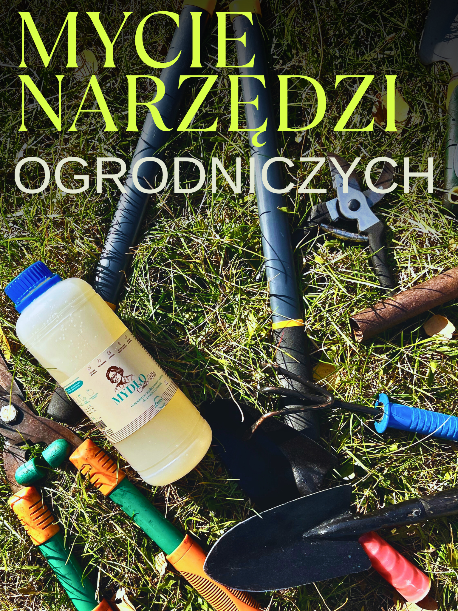 Dlaczego narzędzia ogrodnicze warto myć mydłem potasowym